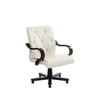 Kapitone Ahşap Misafir Koltuğu