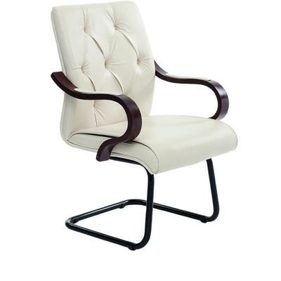 Kapitone Ahşap U Ayaklı Misafir Koltuğu