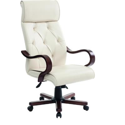 Kapitone Ahşap Yönetici Koltuğu