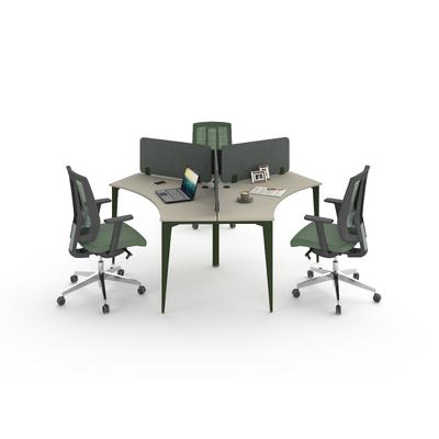 Ritim 3'lü 60 Derece Yonca Workstation