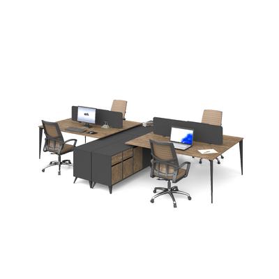 Ritim 4'lü Workstation-Etajerli